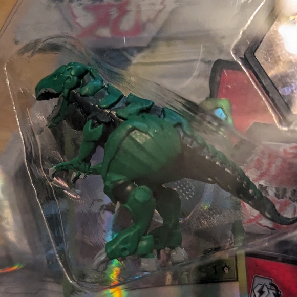 Bakugan Trox Collector Figure Green T Rex 2 Trading Cards Coin Spin Master - Picture 6 of 7